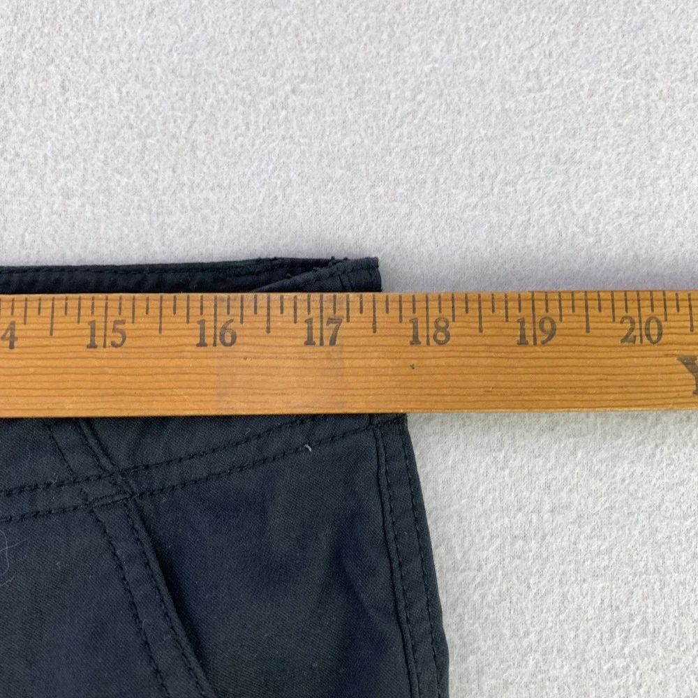 prAna Zogger Pants Mens 35x30 Black Hiking Cargo Outdoor Belted Tech Performance